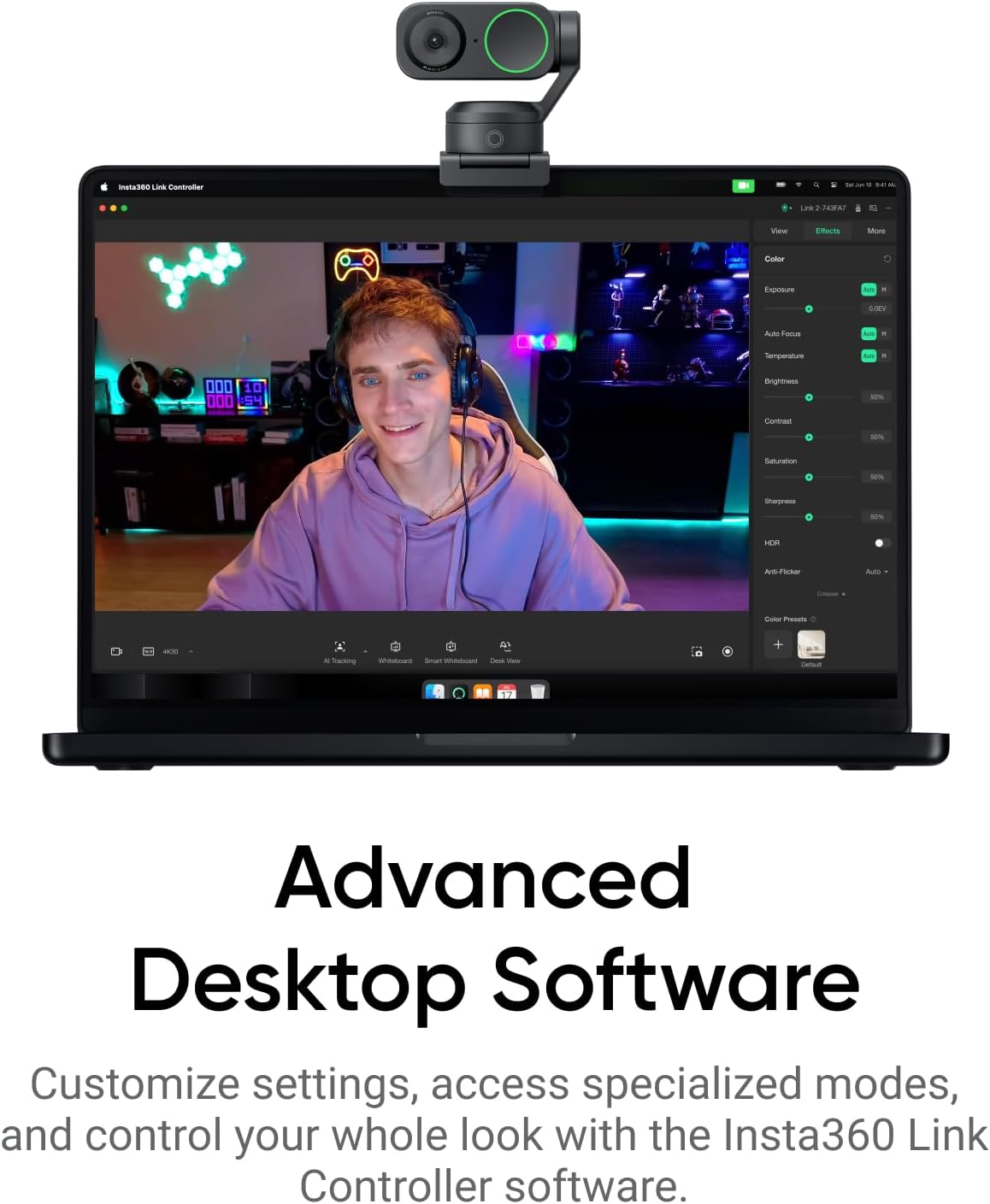 Insta360 Link 2 - PTZ 4K Webcam