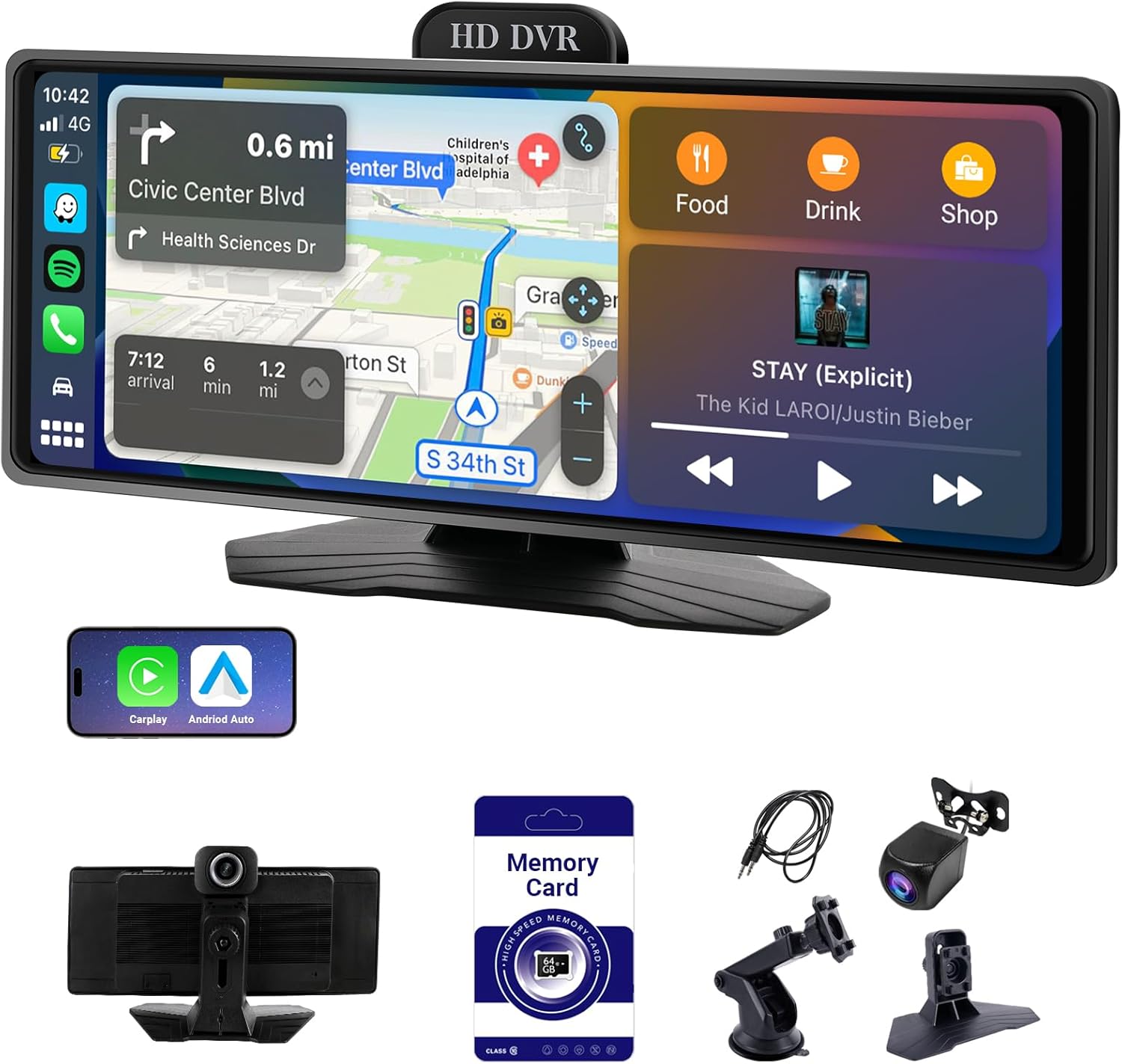 Wireless Apple CarPlay & Android Auto