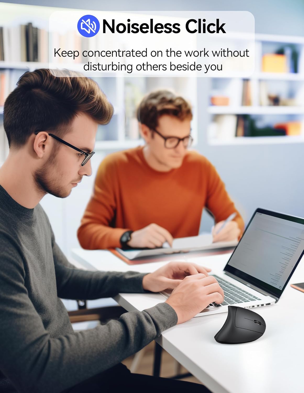 TECKNET Ergonomic Wireless Vertical Mouse