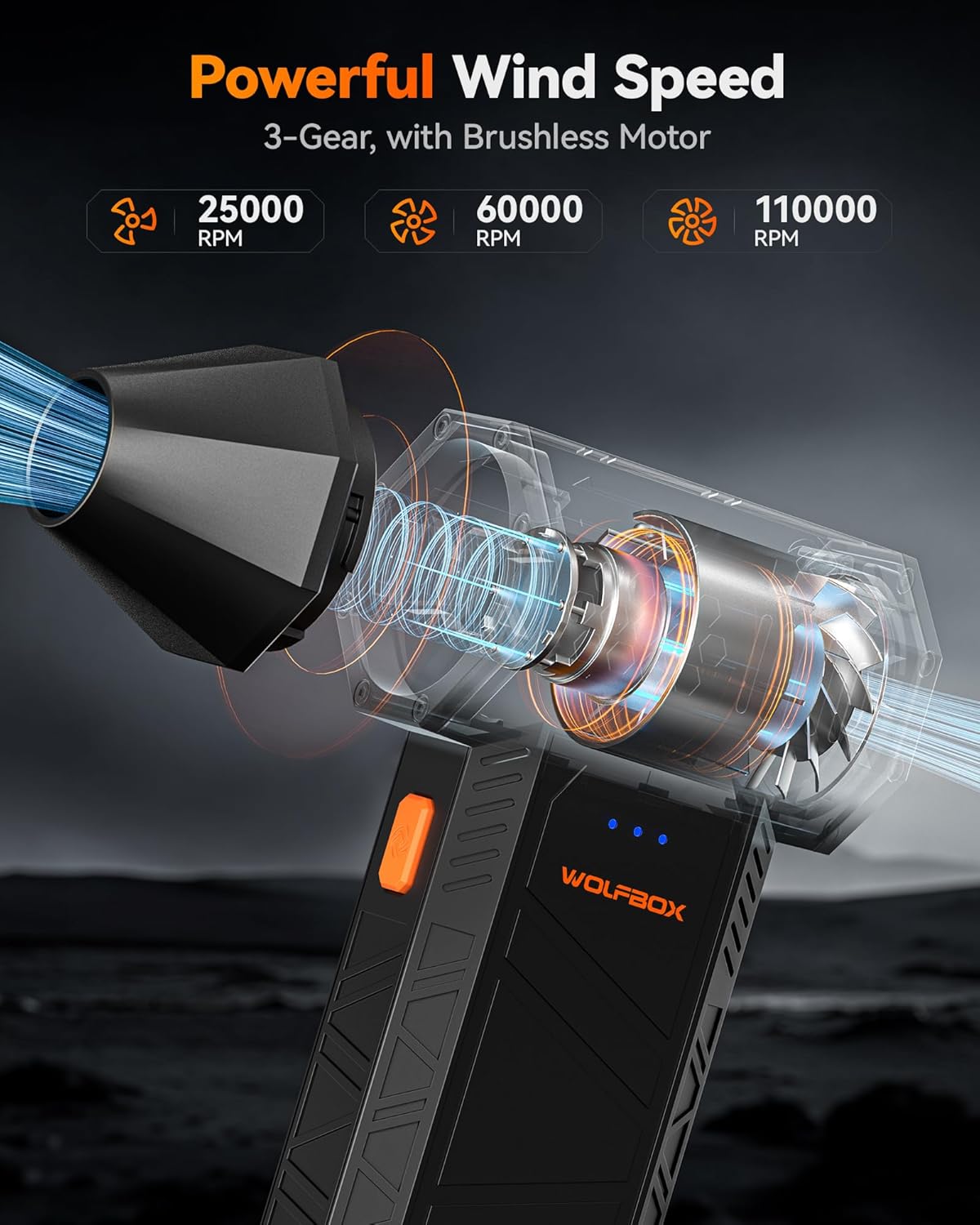 WOLFBOX MF50 Electric Air Duster