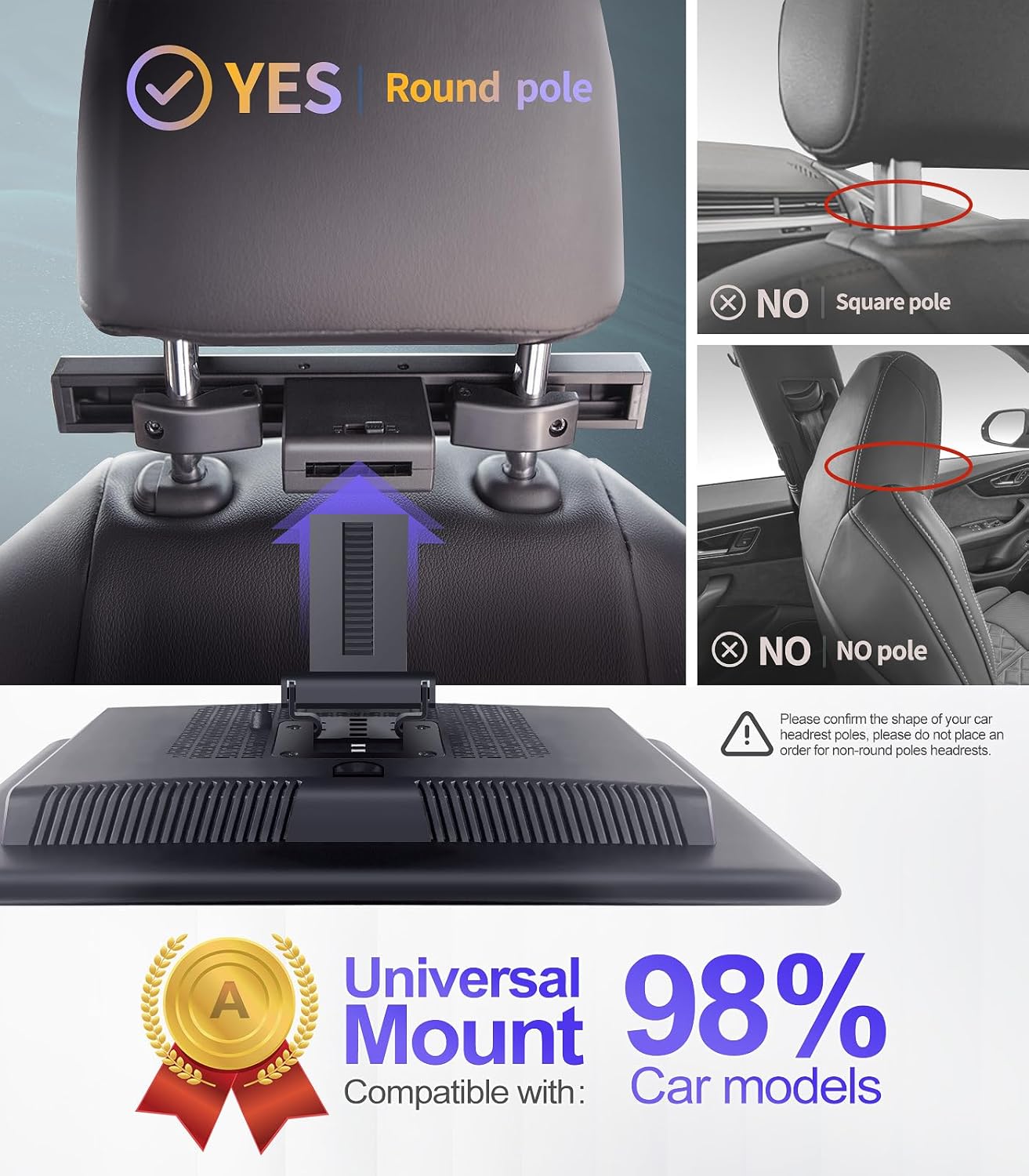 4K Android 11 Portable Car TV Headrest Monitor