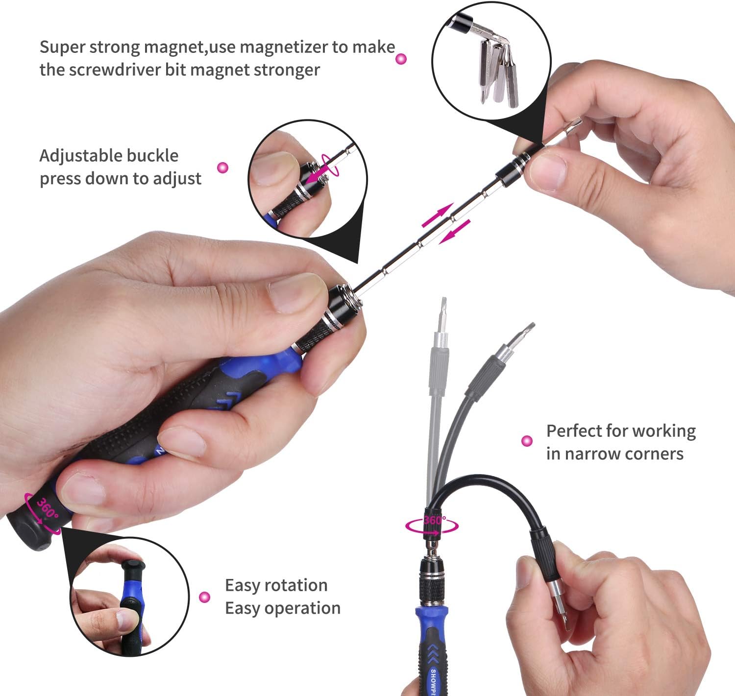 SHOWPIN 122 in 1 Precision Computer Screwdriver Kit
