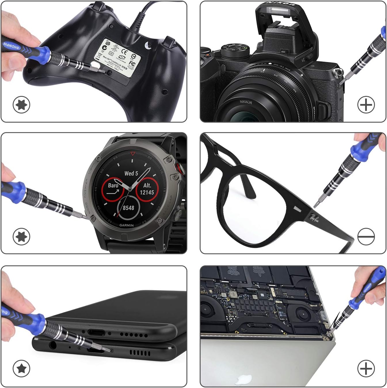 SHOWPIN 122 in 1 Precision Computer Screwdriver Kit