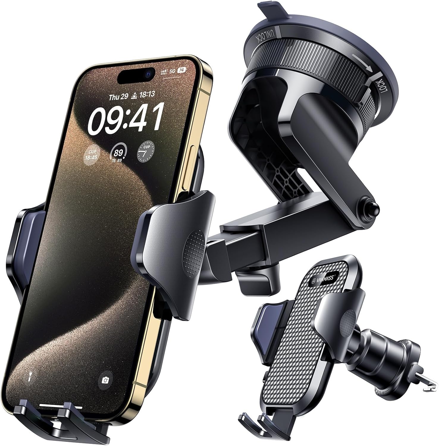VANMASS True Military-Grade] Car Phone Holder