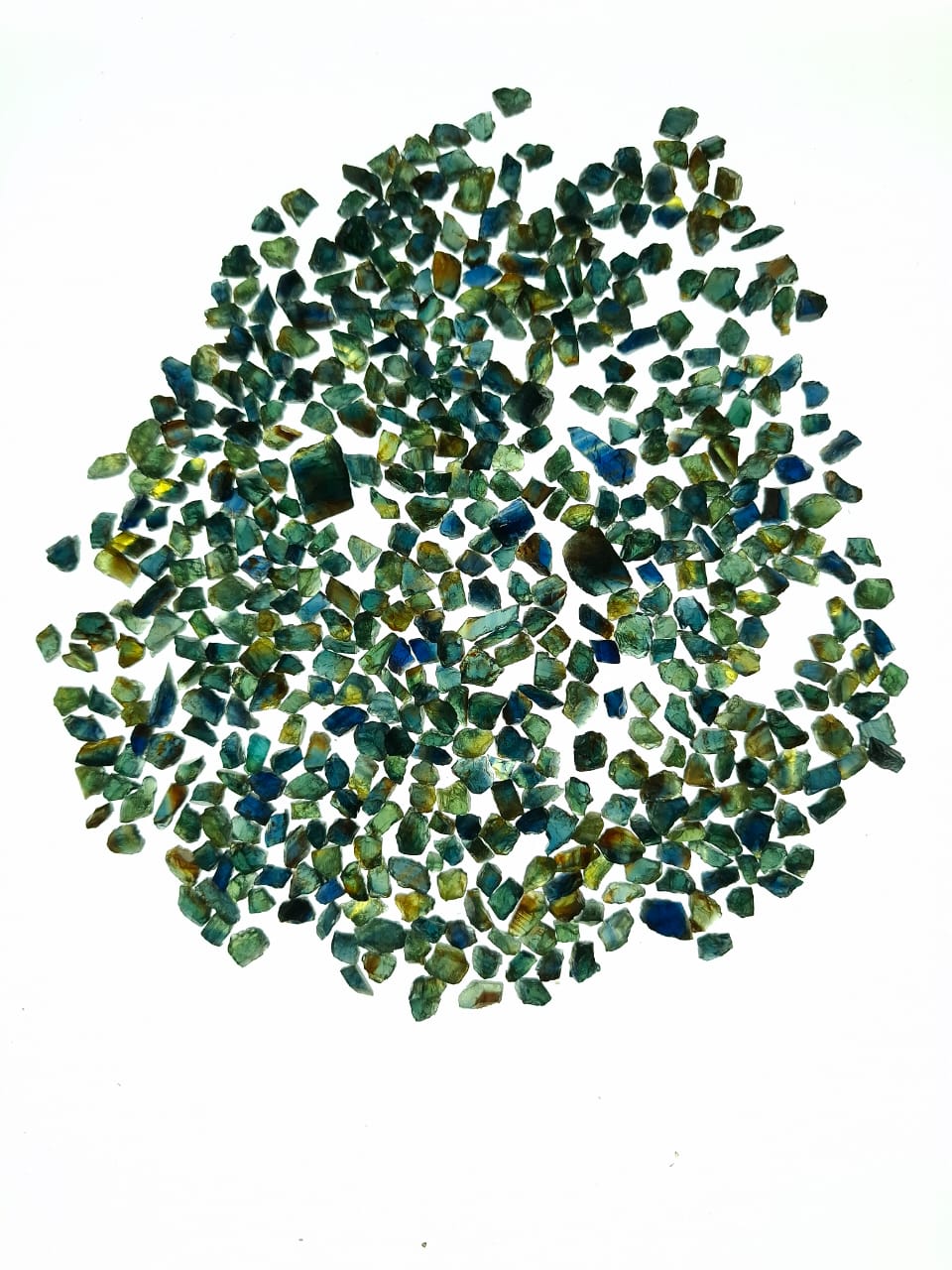 273gram Lot Gem Sapphire Rough 1.5ct-15ct pieces Mixed Colors Blue Yellow Green Orange Kenya Africa