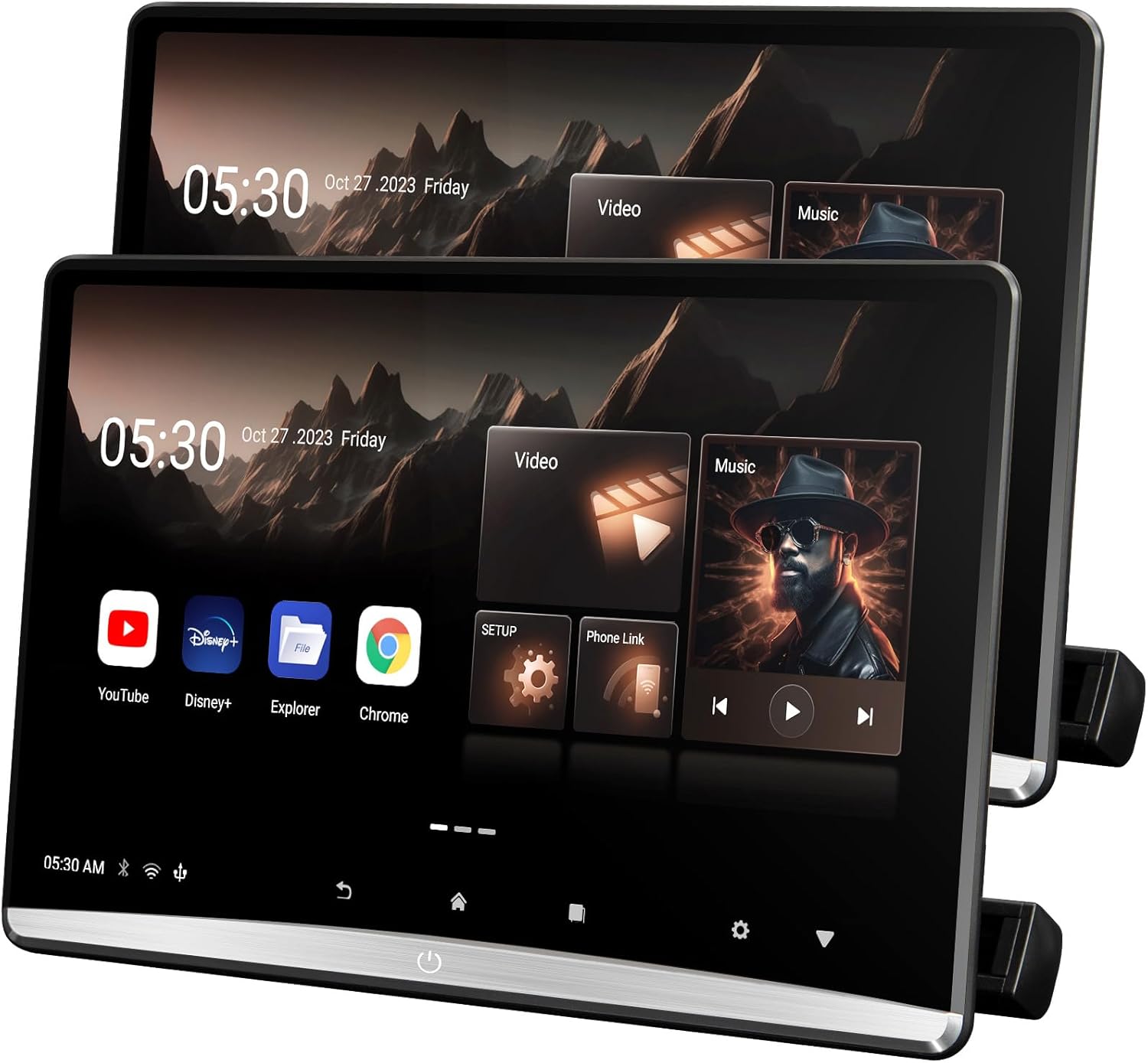 4K Android 11 Portable Car TV Headrest Monitor